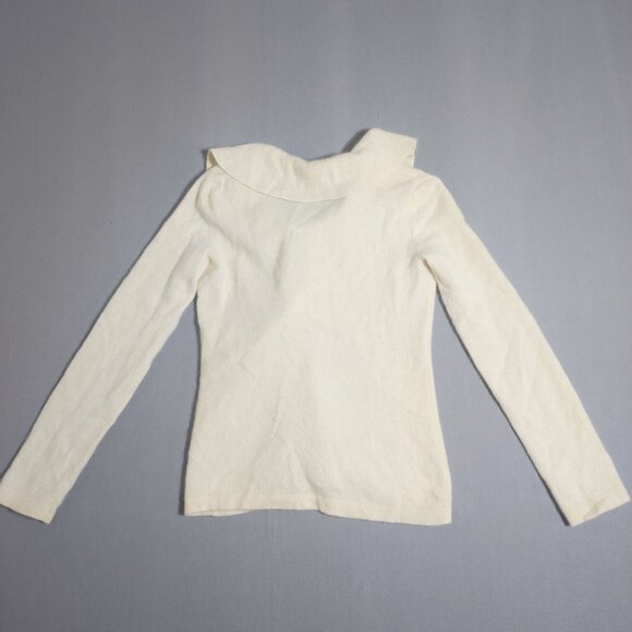 Cashmere by Charter Club sweater women's size S off-white colour 2 ply cashmere - Picture 3 of 9